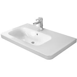 Afbeelding van Duravit Durastyle wastafel 80x58cm kom links 1 kraangat wit