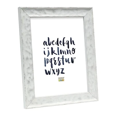Afbeelding van Deknudt Frames fotolijst S46HF1 wit golfstructuur hout 20x28