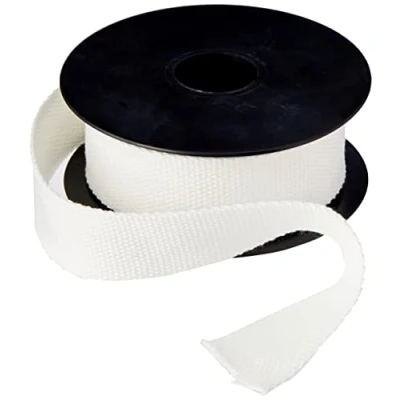 Afbeelding van Trimz Zeer sterke katoenen riem, wit, 5 m x 30 mm