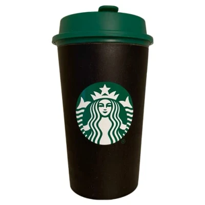 Afbeelding van STARBUCKS 354 ml zwarte gerecyclede koffiemok
