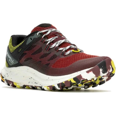 Afbeelding van Merrell Antora 3 GTX Outdoorschoenen, Dames, Maat: 37, Cabernet/hiviz Textiel/ synthetisch