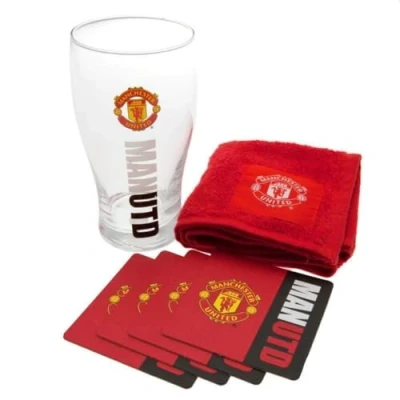 Afbeelding van Manchester United Mini werkstangen van glas, meerkleurig, 568 ml