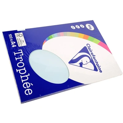 Afbeelding van Clairefontaine Trophée blauw kopieerpapier A4 80 gram 100 vellen