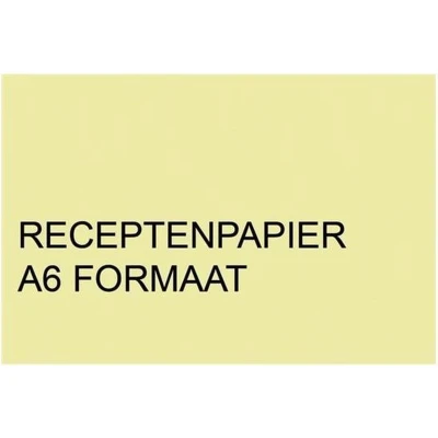 Afbeelding van Receptpapier Fastprint A6 80gr kanariegeel 2000vel