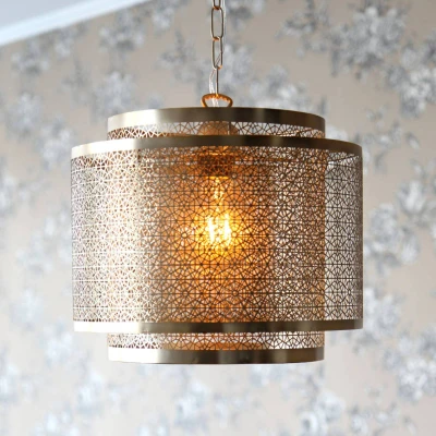 Afbeelding van By Rydéns hanglamp 1licht metaal H: 31 cm E27 mat messing