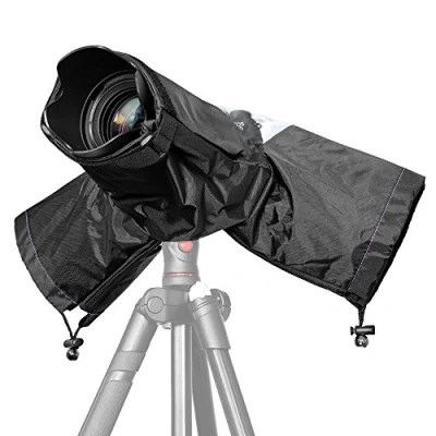 Afbeelding van JZK Camera afdekking, regenbescherming, waterdicht, voor DSLR digitale spiegelreflexcamera&#039;s + totale lens tot 32 cm lengte, Canon, Nikon, Sony, Olympus, Panasonic enz