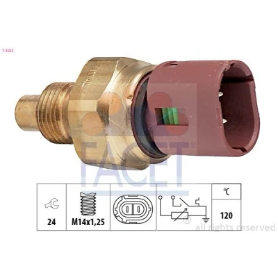 Afbeelding van FACET 7.3522 Koelmiddeltemperatuursensor Made in Italy OE Equivalent RENAULT: 19 II Chamade, CLIO 1