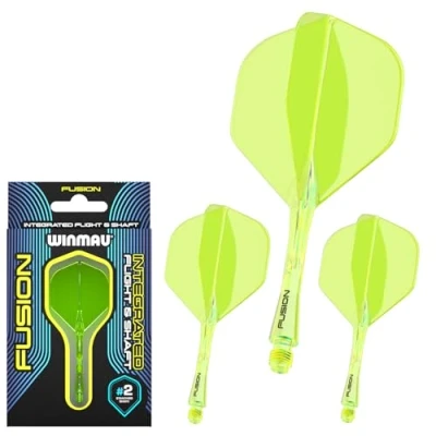Afbeelding van Winmau Fusion Fluor Yellow Dart Flights