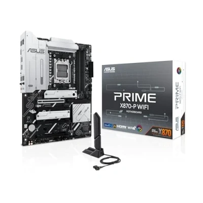 Image de ASUS PRIME X870 P WIFI carte mère ATX Socket AM5 AMD Chipset USB4, USB 3.2 Gen 2, C Gen2, 1 Wi Fi 7, Bluetooth, 2.5 Gigabit LAN graphique embarquée (unité centrale requise) audio HD (8 canaux)
