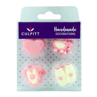 Afbeelding van Culpitt Suikerdecoratie Baby Meisje 12st.