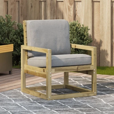 Afbeelding van Tuinstoel 57,5x63x76 cm geïmpregneerd grenenhout