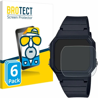 Afbeelding van BROTECT Screenprotector voor Casio Unisex F 91W Folie Beschermfolie matte (6 Stuks)