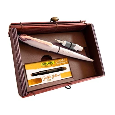 Afbeelding van Online Kalligrafieset, Golden yellow