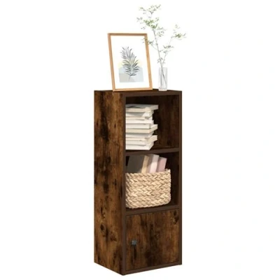 Afbeelding van vidaXL Boekenkast 31x24x77 cm bewerkt hout gerookt eikenkleurig