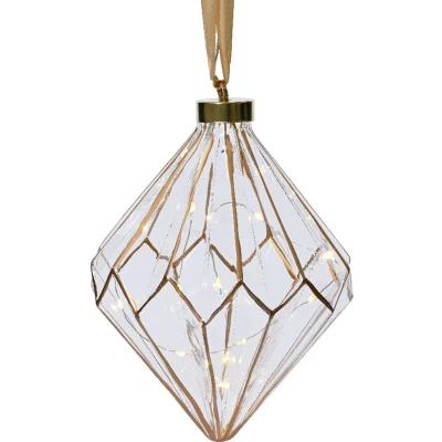 Afbeelding van Lumineo Micro LED diamant lamp ø16x20 cm 15 lampjes Wit
