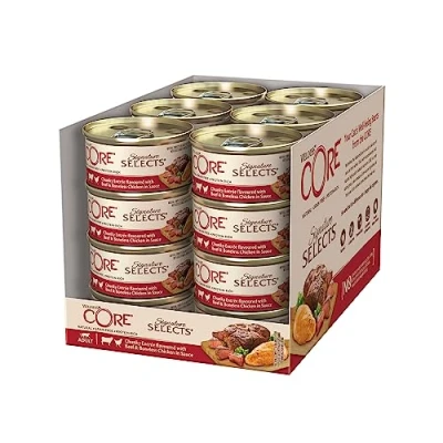 Afbeelding van 24x Wellness Core Kattenvoer Signature Selects Chunky Kip Rund 79 gr