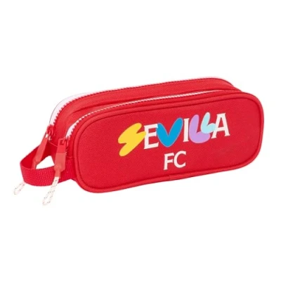 Afbeelding van Pennenetui met 2 vakken Sevilla Fútbol Club Rood 21 x 8 6 cm