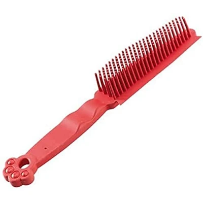 Afbeelding van Ferplast Ontharingsborstel Hondenvachtborstel 4x4x27 cm Rood