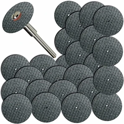 Afbeelding van 25 x 100 doorslijpschijven 32 mm met spanhouder voor Dremel rotatiegereedschap