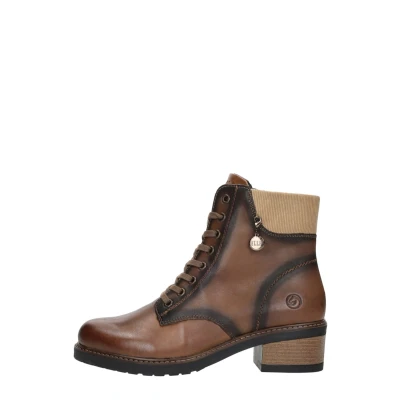 Afbeelding van Remonte Veterschoenen Hak cognac Maat 36