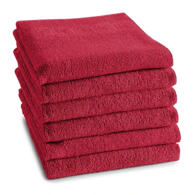 Afbeelding van DDDDD keukendoek Logo 50x55 cm Red 6 stuks