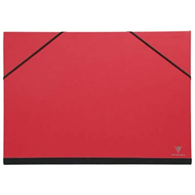 Afbeelding van Clairefontaine 144605C Tekenkarton, elastisch, 26 x 33 cm, rood