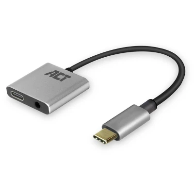 Afbeelding van ACT USB C naar 3,5mm adapter met power delivery