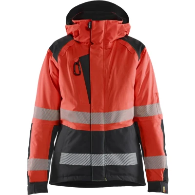 Afbeelding van Blaklader 4456 1987 Dames Winterjas High Vis Rood/Zwart XS