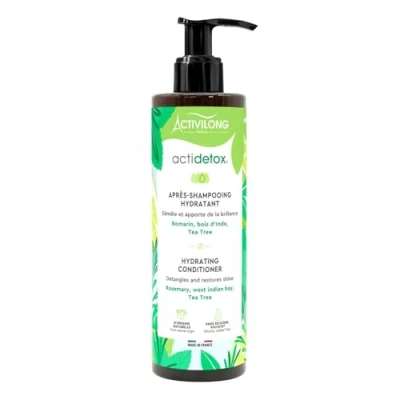 Afbeelding van ACTIVILONG Actidetox vochtinbrengende conditioner ontwart en geeft glans 97% natuurlijke ingrediënten Made in France 250 ml