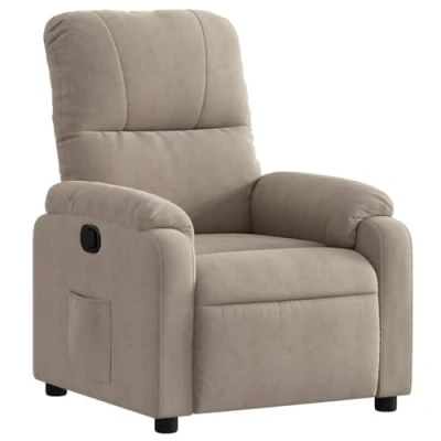 Afbeelding van Fauteuil verstelbaar microvezelstof taupe