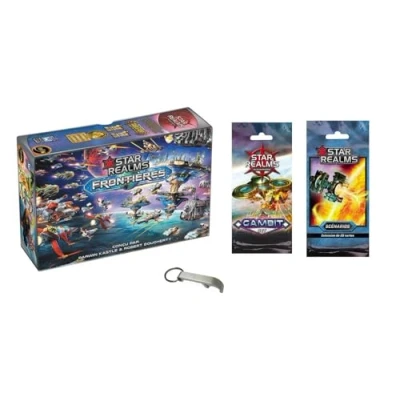 Afbeelding van Set Star Realms Franse versie grenzen + Gambit Cosmic Booster Scenario 1 flesopener Blumie (grenzen 2 Gambit)