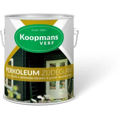 Afbeelding van Koopmans Perkoleum Zijdeglans Dekkend Ready Mixed 0,75 ltr 210 donkerbruin Buitengevel &amp; Tuin