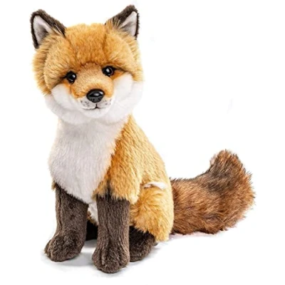 Afbeelding van Uni Toys Klassieke rode vos 27 cm (hoogte) Vos, pluche dier, bruin en wit HW 79025