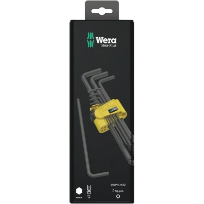 Afbeelding van Wera 950/9 hex plus imperial 1 SB 9 delige stiftsleutelset blacklaser