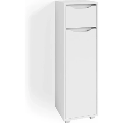 Afbeelding van Vicco Halfhoge kast Ruben, Wit/Wit, 30 x 97.5 cm
