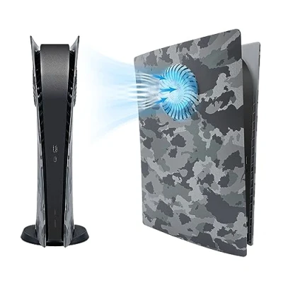 Afbeelding van Mcbazel PS5 faceplate with Cooling Air Slot Replacement Plate for Console digital Edition Dustproof Scratch Plates Camouflage(Pas pour Slim)