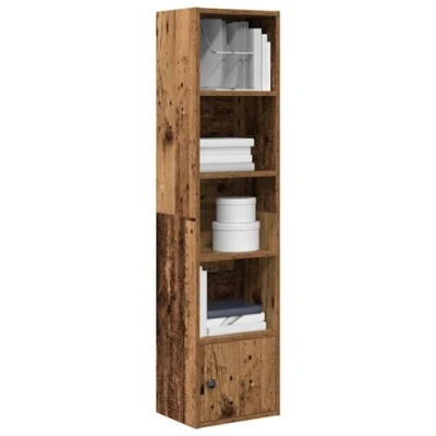 Afbeelding van vidaXL Boekenkast 31x24x127 cm bewerkt hout oud houtkleurig