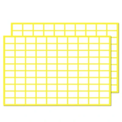 Afbeelding van 2000 stuks, 13 x 8 mm, zelfklevende etiketten, papier, wit