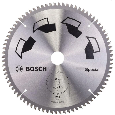 Afbeelding van Bosch Accessories Special 2609256896 Hardmetaal cirkelzaagblad 250 x 30 mm Aantal tanden: 80 1 stuk(s)