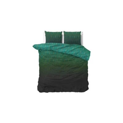 Afbeelding van Dekbedovertrek Lits Jumeaux 240x200 Sleeptime Polykatoen Groen