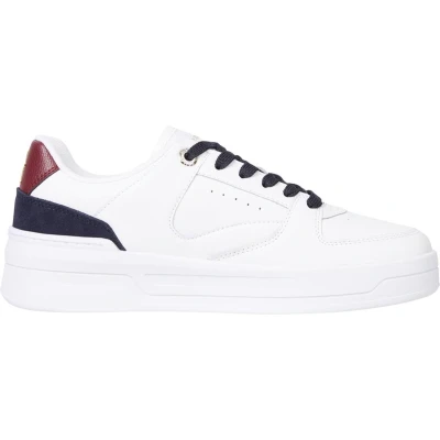 Afbeelding van Tommy Hilfiger Basket dames sneaker Wit Maat 37