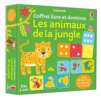 Image de Les animaux de la jungle Coffret livre et dominos