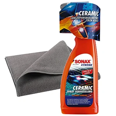 Afbeelding van detailzone Sonax Xtreme Keramische afdichtingsspray 750 ml + microvezeldoek 40 x cm grijs