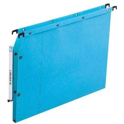 Image de Dossiers suspendus L&#039;oblique Azv Ultimate(R) pour armoire dos 15 mm bleu paquet de 25
