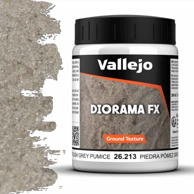 Afbeelding van Vallejo structuurmodelverf, 200 ml, keuze uit verschillende texturen, Rough Grey Pumice