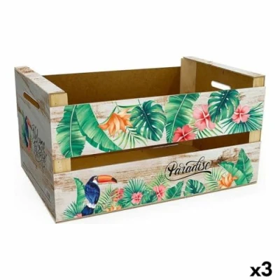 Afbeelding van Opbergbak Confortime Paradise (3 Stuks) (44 x 24,5 23 cm)