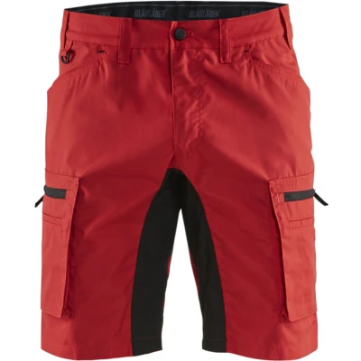 Afbeelding van Blåkläder Service Short Stretch 14491845 Rood/Zwart Maat 46