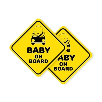Afbeelding van Autodomy Baby on Board aan boord in Car 2 stuks voor auto (extern gebruik)