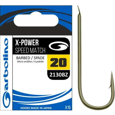 Afbeelding van Garbolino X Power Speed Match Barbed Spade (15 pcs) Maat : 16