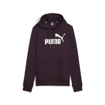 Afbeelding van Puma LOGO Hoodie Hoodie, Dames, Maat: XS, Midnight plum